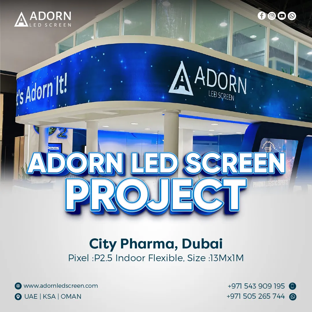 Adorn LED Screen Project | city pharma, Dubai
