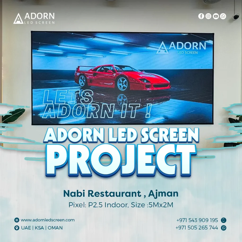 Adorn Project in Nabi Restaurant-Ajman, Dubai