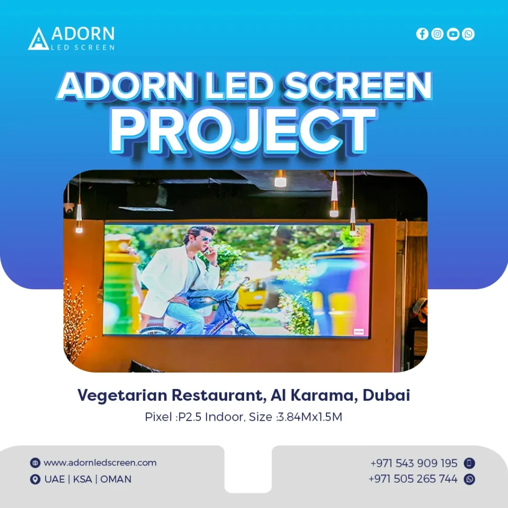 Adorn Project in Vegetarian Restaurant Dubai