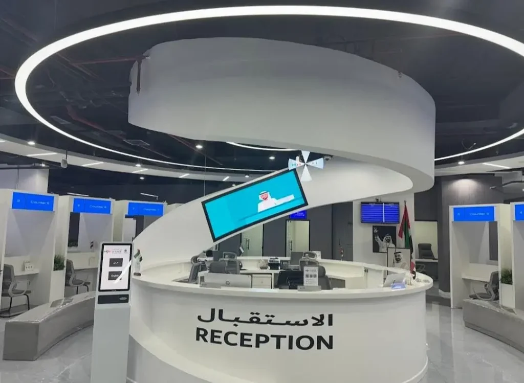 led screen for Reception area