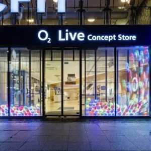 Wall-Mounted Type Transparent LED screen